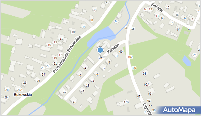 Tarnogród, Zacisze, 2a, mapa Tarnogród