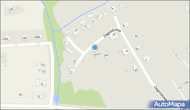 Tarnów, Zagrodowa, 20, mapa Tarnów