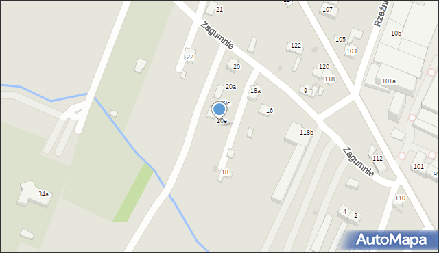 Tarnów, Zagumnie, 20f, mapa Tarnów