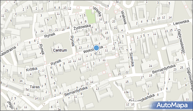 Tarnów, Zakątna, 6, mapa Tarnów