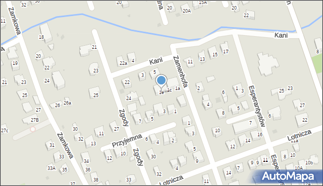 Tarnów, Zamenhofa Ludwika, dr., 1e, mapa Tarnów