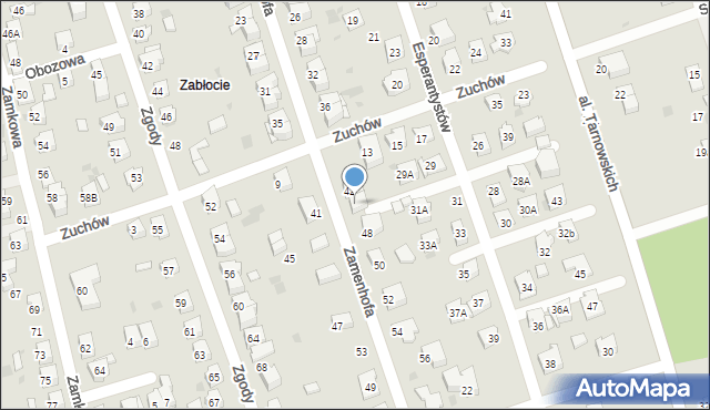 Tarnów, Zamenhofa Ludwika, dr., 46, mapa Tarnów