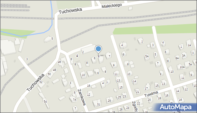 Tarnów, Zaremby Szczęsnego, 4, mapa Tarnów