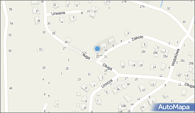 Tarnowiec, Zakole, 12, mapa Tarnowiec