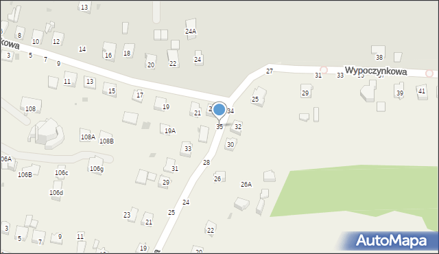 Tarnowiec, Zamkowa, 35, mapa Tarnowiec