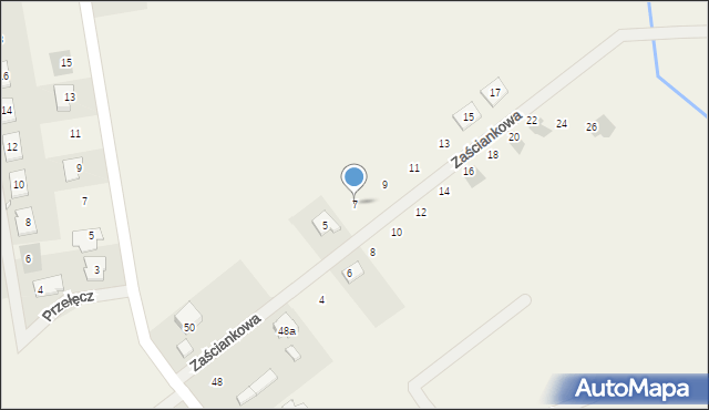 Tarnowo Podgórne, Zaściankowa, 7, mapa Tarnowo Podgórne