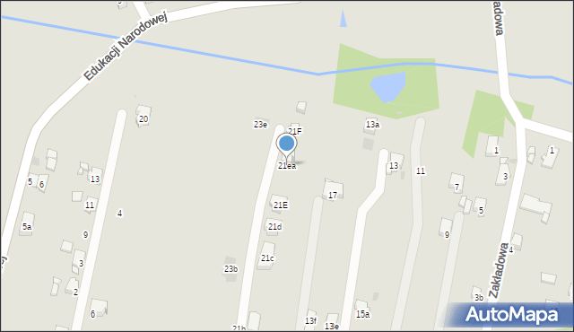 Tarnowskie Góry, Zakładowa, 21ea, mapa Tarnowskie Góry