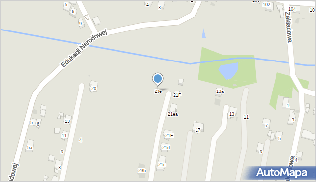 Tarnowskie Góry, Zakładowa, 23e, mapa Tarnowskie Góry