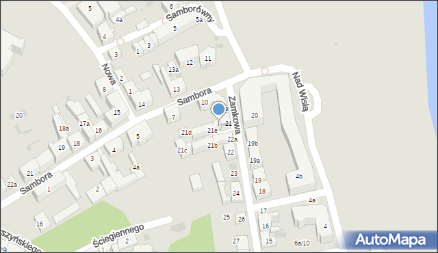 Tczew, Zamkowa, 21f, mapa Tczew