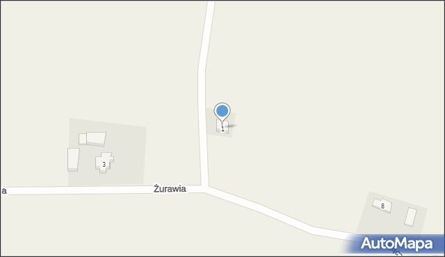 Tczewskie Łąki, Żabia, 1, mapa Tczewskie Łąki