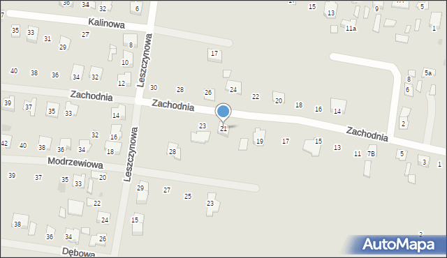 Tłuszcz, Zachodnia, 21, mapa Tłuszcz