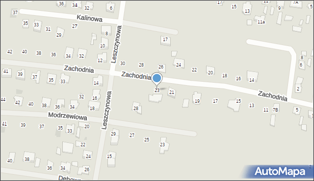 Tłuszcz, Zachodnia, 23, mapa Tłuszcz