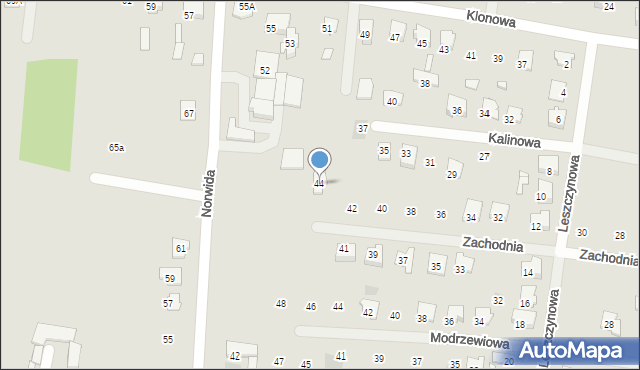 Tłuszcz, Zachodnia, 44, mapa Tłuszcz