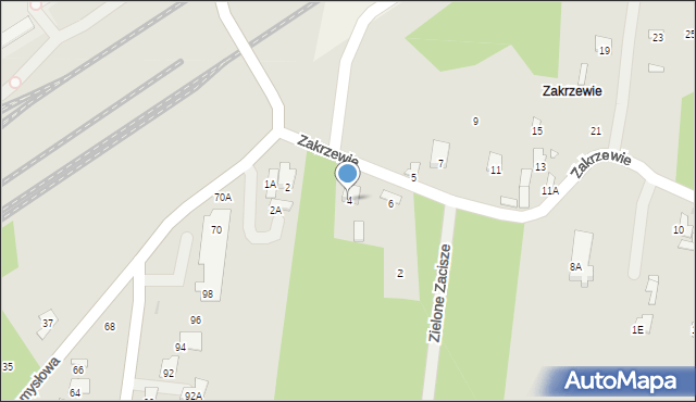 Tłuszcz, Zakrzewie, 4, mapa Tłuszcz