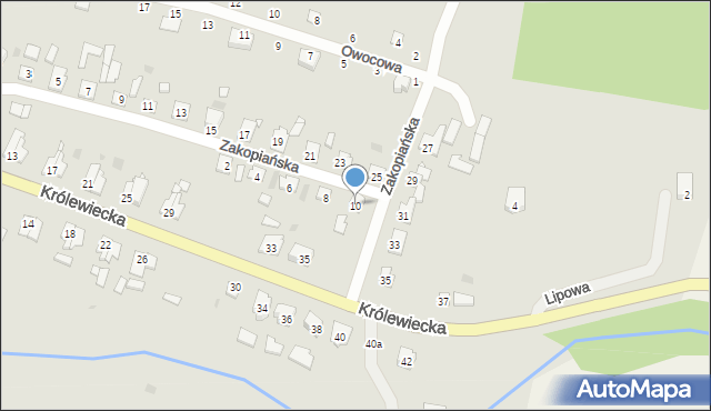 Tolkmicko, Zakopiańska, 10, mapa Tolkmicko