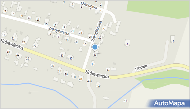 Tolkmicko, Zakopiańska, 33, mapa Tolkmicko