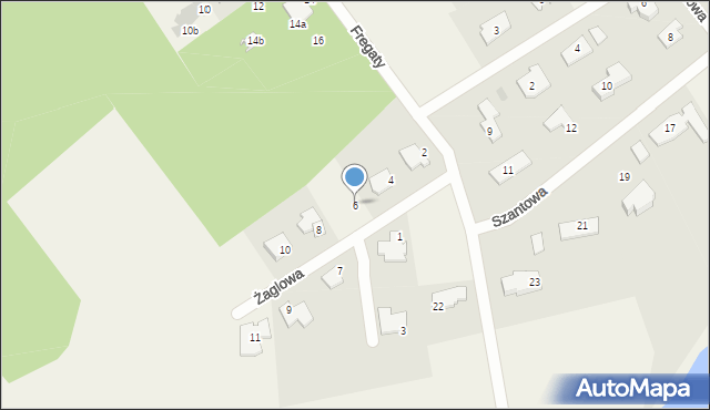 Tomaszkowo, Żaglowa, 6, mapa Tomaszkowo