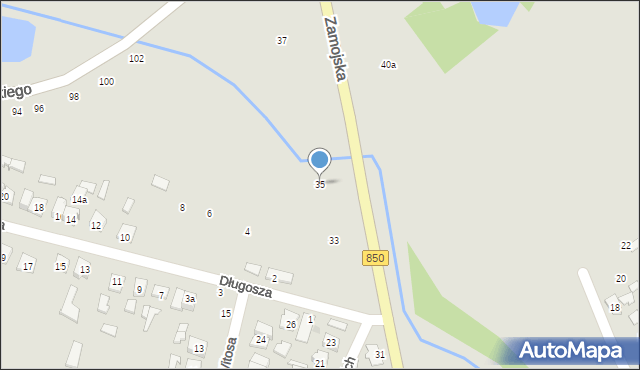 Tomaszów Lubelski, Zamojska, 35, mapa Tomaszów Lubelski