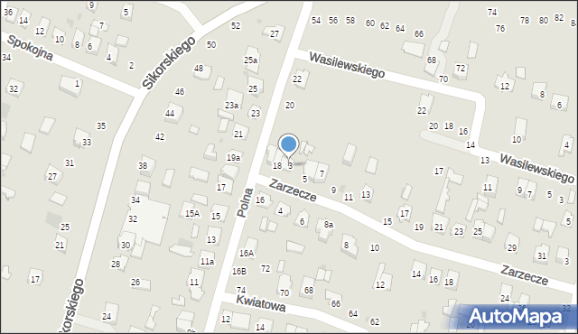Tomaszów Lubelski, Zarzecze, 3, mapa Tomaszów Lubelski