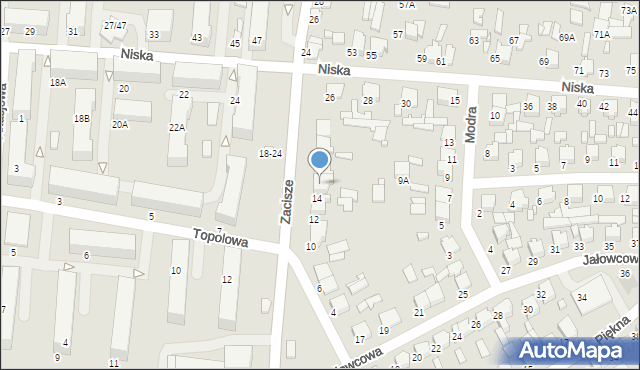 Tomaszów Mazowiecki, Zacisze, 16, mapa Tomaszów Mazowiecki