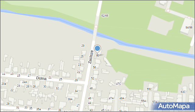 Tomaszów Mazowiecki, Zacisze, 60, mapa Tomaszów Mazowiecki