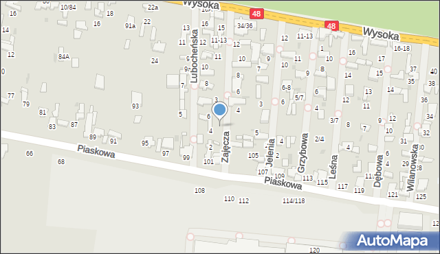 Tomaszów Mazowiecki, Zajęcza, 3/5, mapa Tomaszów Mazowiecki