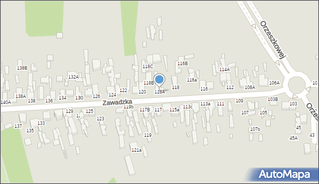 Tomaszów Mazowiecki, Zawadzka, 118A, mapa Tomaszów Mazowiecki