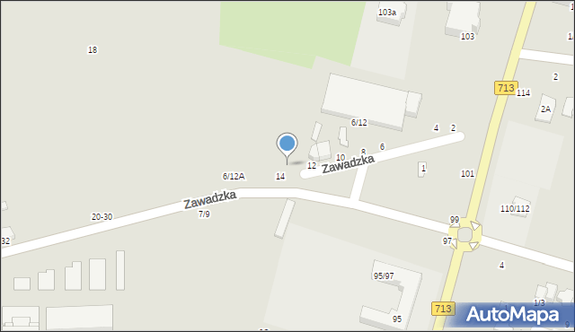Tomaszów Mazowiecki, Zawadzka, 16/14, mapa Tomaszów Mazowiecki