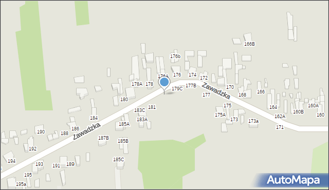 Tomaszów Mazowiecki, Zawadzka, 179D, mapa Tomaszów Mazowiecki