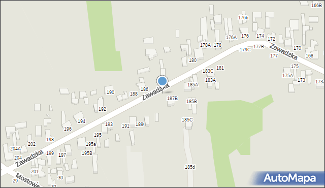 Tomaszów Mazowiecki, Zawadzka, 187D, mapa Tomaszów Mazowiecki