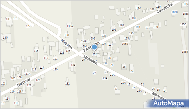 Tomaszów Mazowiecki, Zawadzka, 201, mapa Tomaszów Mazowiecki