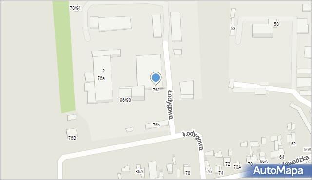 Tomaszów Mazowiecki, Zawadzka, 76J, mapa Tomaszów Mazowiecki
