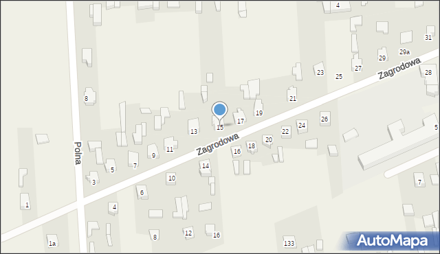 Trębaczew, Zagrodowa, 15, mapa Trębaczew