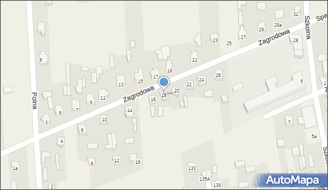 Trębaczew, Zagrodowa, 18, mapa Trębaczew