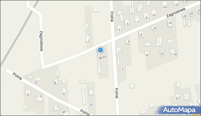 Trębaczew, Zagrodowa, 1a, mapa Trębaczew