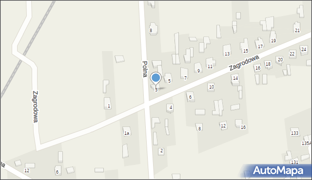 Trębaczew, Zagrodowa, 3, mapa Trębaczew