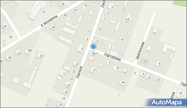 Troszyn, Zacisze, 15, mapa Troszyn