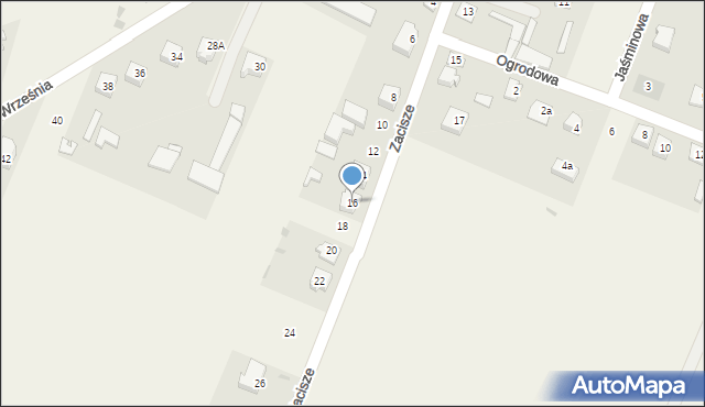 Troszyn, Zacisze, 16, mapa Troszyn