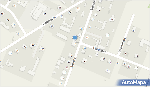 Troszyn, Zacisze, 6, mapa Troszyn