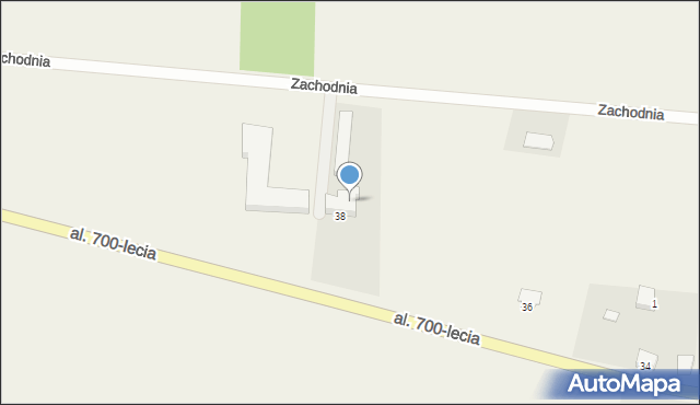 Trutnowy, Zachodnia, 4, mapa Trutnowy