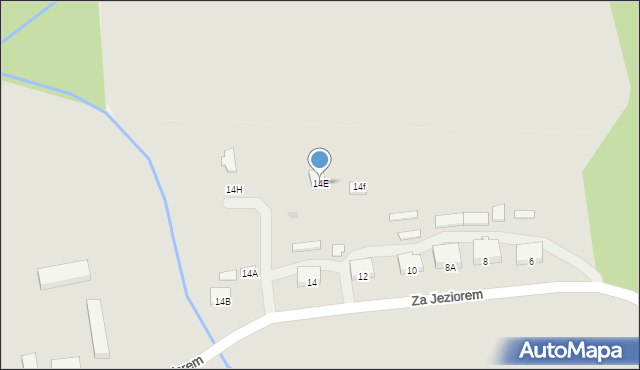 Trzcianka, Za Jeziorem, 14E, mapa Trzcianka