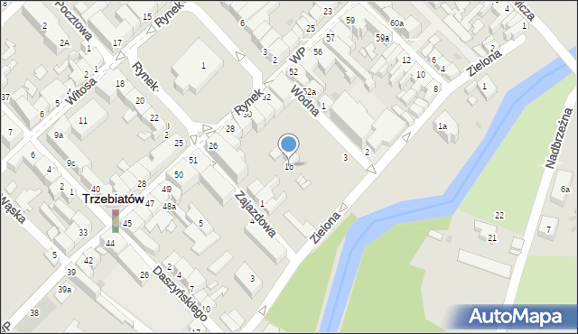 Trzebiatów, Zajazdowa, 1b, mapa Trzebiatów
