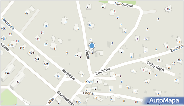 Trzebinia, Żabia, 2, mapa Trzebinia