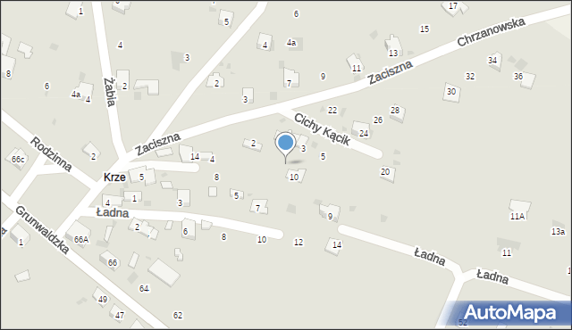 Trzebinia, Zaciszna, 18, mapa Trzebinia