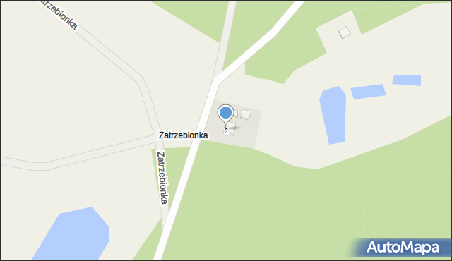 Trzebuń, Zatrzebionka, 2, mapa Trzebuń