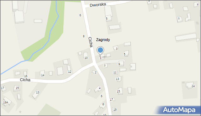 Tuczempy, Zagrody, 1, mapa Tuczempy