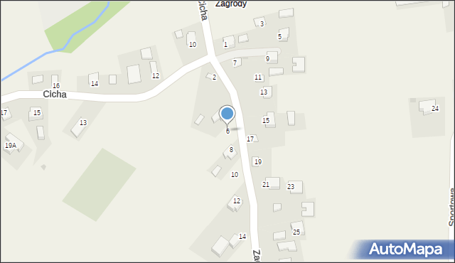 Tuczempy, Zagrody, 6, mapa Tuczempy