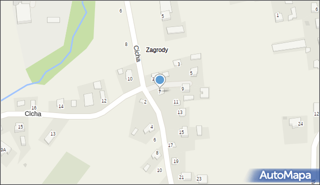 Tuczempy, Zagrody, 7, mapa Tuczempy