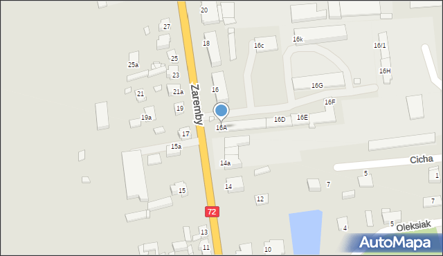 Tuliszków, Zaremby, kasztelana, 16A, mapa Tuliszków