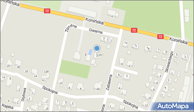 Turek, Zabawna, 2, mapa Turka